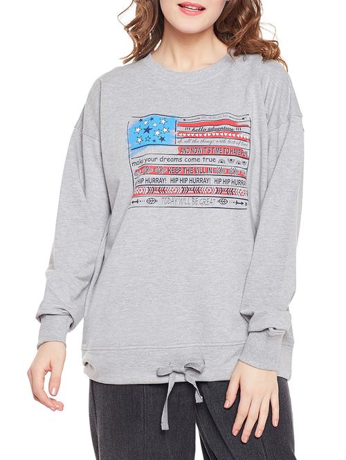 grey printed sweatshirt - 14495686 - Very Small Image - 1