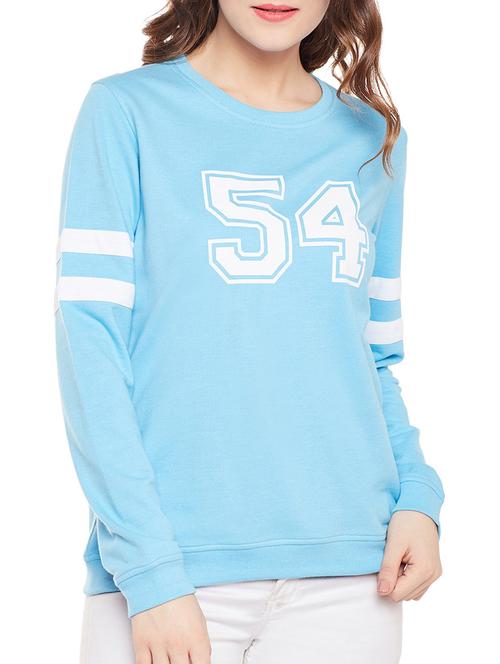 blue varsity print sweatshirt - 14495688 - Very Small Image - 1