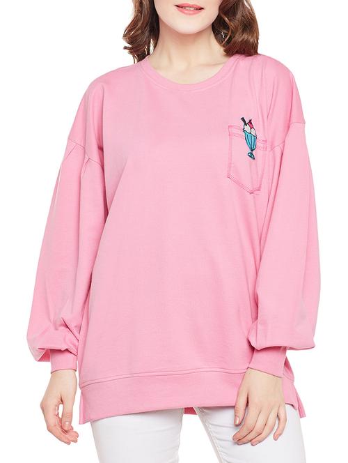 pink oversized sweatshirt - 14495703 - Very Small Image - 1