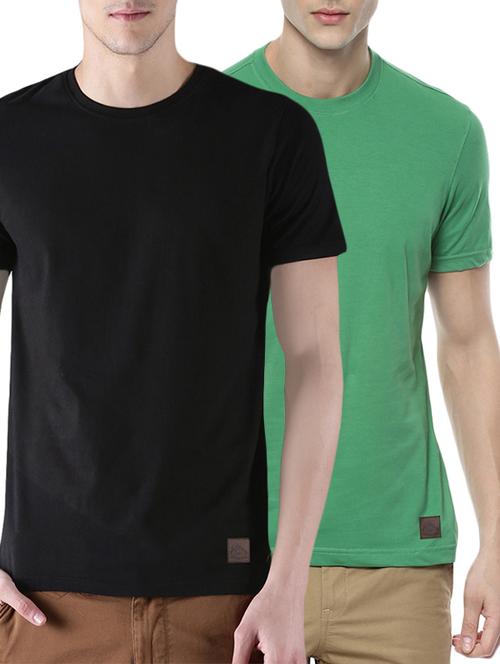 (set of 2)multi colored cotton combos t-shirt - 14495725 - Very Small Image - 1
