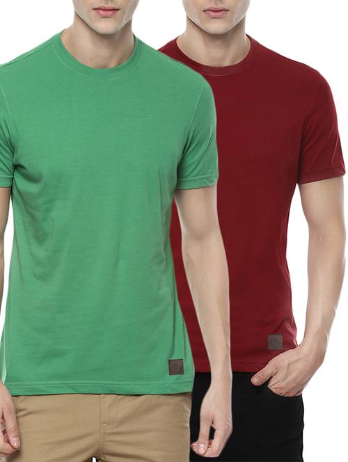 (set of 2)multi colored cotton combos t-shirt - 14495730 - Very Small Image - 1