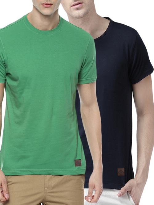 (set of 2)multi colored cotton combos t-shirt - 14495731 - Very Small Image - 1
