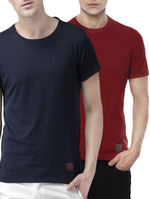 (set of 2)multi colored cotton combos t-shirt - 14495736 - Very Small Image - 1