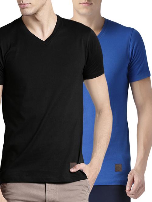 (set of 2)multi colored cotton combos t-shirt - 14495743 - Very Small Image - 1