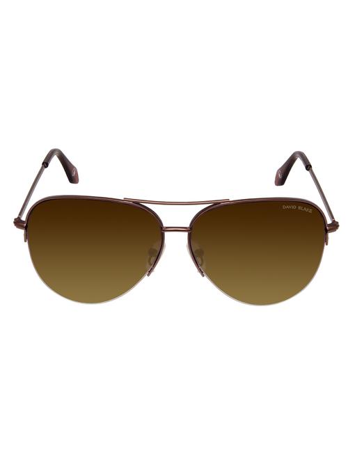 David Blake Brown Aviator Gradient UV Protected Sunglass - 14495774 - Very Small Image - 1