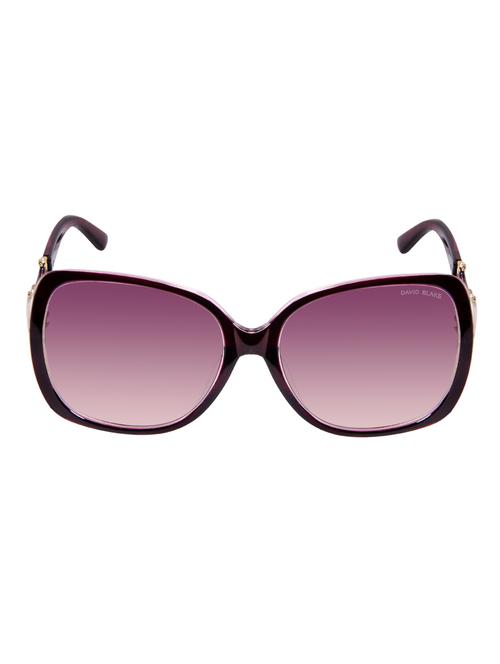 David Blake Purple Oversized Gradient UV Protected Sunglass - 14495797 - Very Small Image - 1