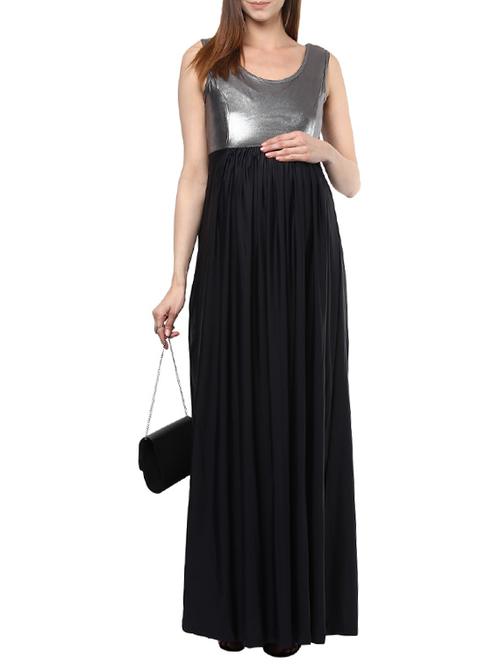 black maxi maternity wear - 14495857 - Standard Image - 1
