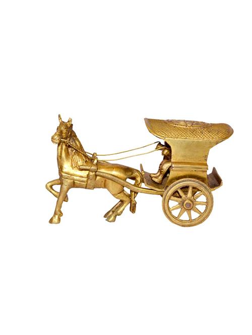 Decorative Statue of Horse Cart Handicrafts Product - 14496034 - Very Small Image - 1