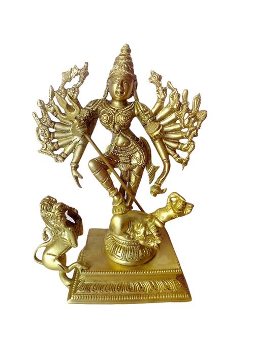 Goddess Statue of Mahisasur Mardini Handicrafts Product - 14496112 - Very Small Image - 1