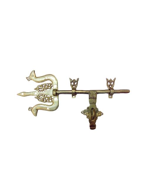 Trishul & Peacock Door Closer Handicrafts Product - 14496159 - Very Small Image - 1