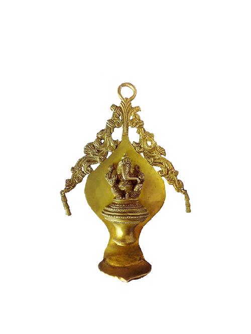 Brass Ganesh Diya Handicrafts Product - 14496221 - Very Small Image - 1