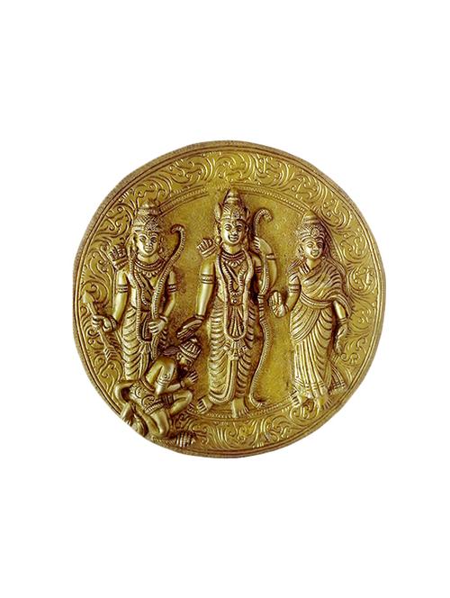 Brass Ramdarbar Plate Handicrafts Product - 14496224 - Very Small Image - 1