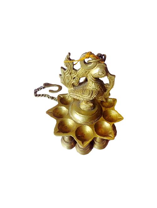 Brass Peacock Hanging Diya Handicrafts Product - 14496233 - Very Small Image - 1
