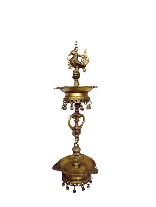 Brass Peacock Diya Handicrafts Product - 14496252 - Very Small Image - 1