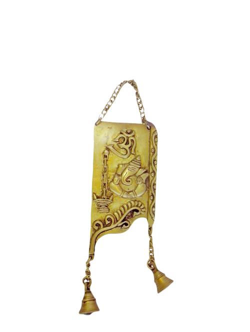 Brass Om Ganesh Hanging Handicrafts Product - 14496253 - Very Small Image - 1