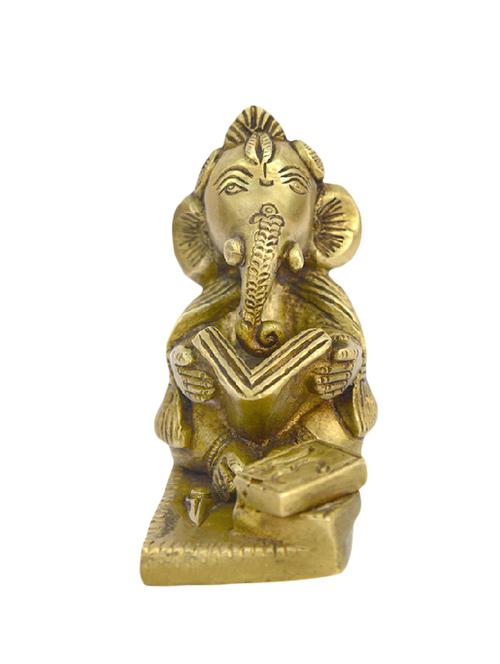 Decorative God Statue of Reading Ganesh Handicrafts Product - 14496315 - Standard Image - 1