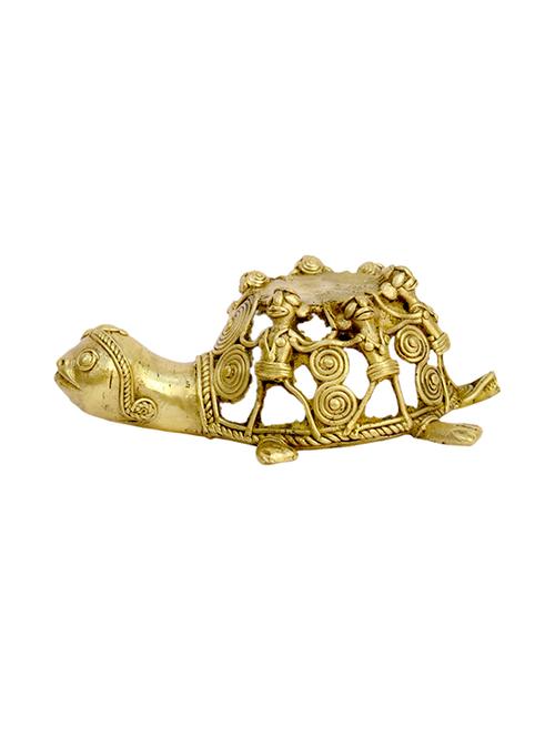 Brass Tortoise Bastar Art Handicrafts Product - 14496339 - Very Small Image - 1