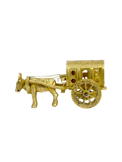 Brass Bullock Cart Handicrafts Product - 14496367 - Very Small Image - 1