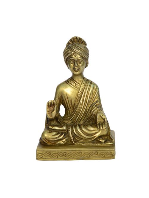 Brass Religious God Shajanand Swami Small Statue Handicrafts Product - 14496391 - Very Small Image - 1