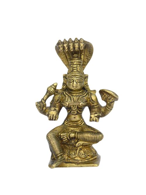 Brass Small Padmavati Devi Handicrafts Product - 14496395 - Very Small Image - 1