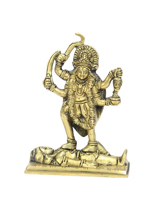 Brass Statue of Goddess Maha Kalika Devi Handicrafts Product - 14496423 - Standard Image - 1