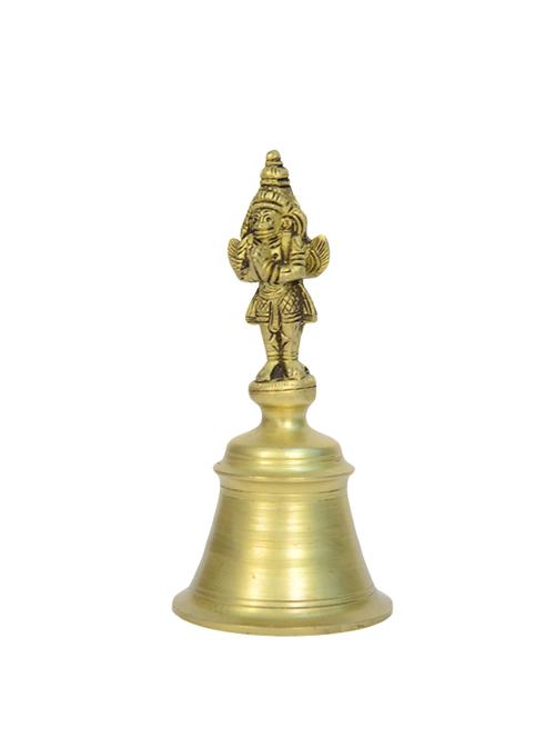 Brass Bell With Hanuman & Garud Statue Handicrafts Product - 14496439 - Very Small Image - 1