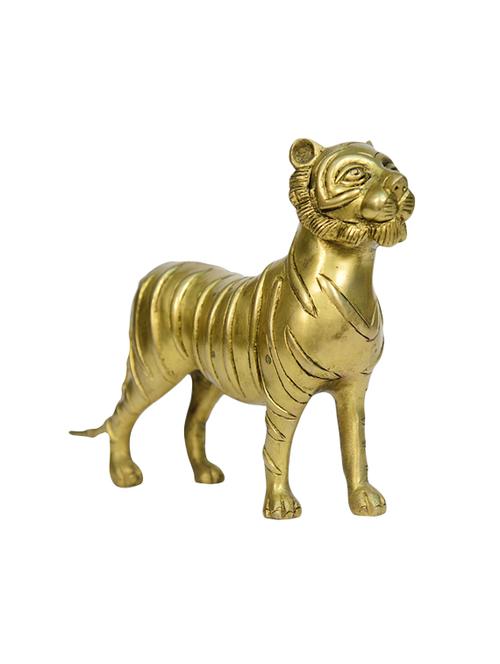 Brass Tiger Statue Handicrafts Product - 14496468 - Very Small Image - 1