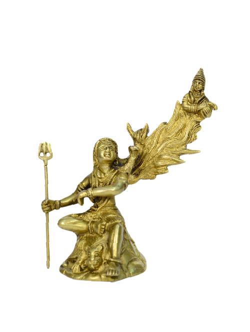 Unique Brass Statue of God Shiv With Ganga Handicrafts Product - 14496505 - Very Small Image - 1