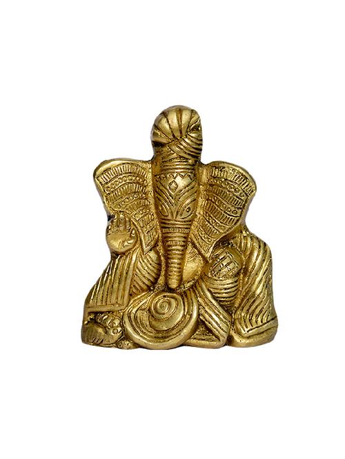 Brass God Idol of Ganesh Handicrafts Product - 14496530 - Very Small Image - 1