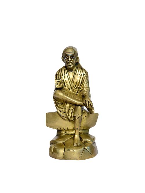 Decorative Brass Statue of Saibaba Handicrafts Product - 14496540 - Very Small Image - 1