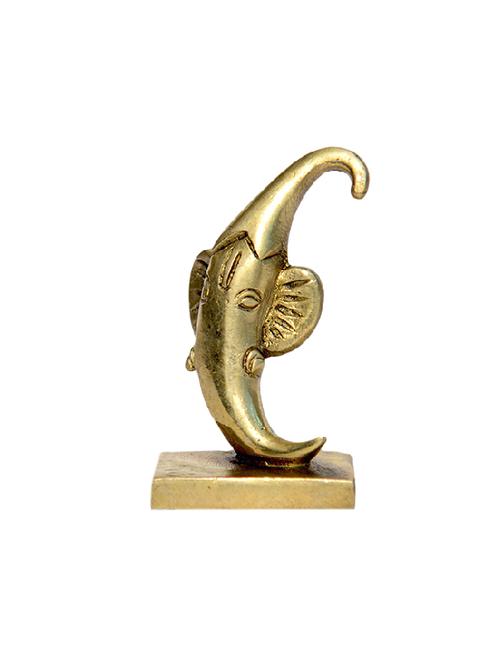 Brass Decorative Idol of Ganesh Handicrafts Product - 14496548 - Very Small Image - 1