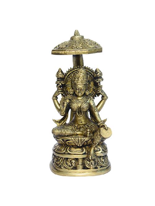 Decorative Brass Statue of Goddess Laxmi Handicrafts Product - 14496591 - Very Small Image - 1