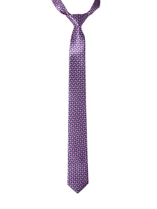 blue silk & satin tie - 14496624 - Standard Image - 1