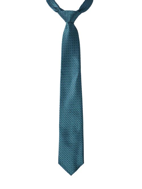 blue silk & satin tie - 14496637 - Standard Image - 1
