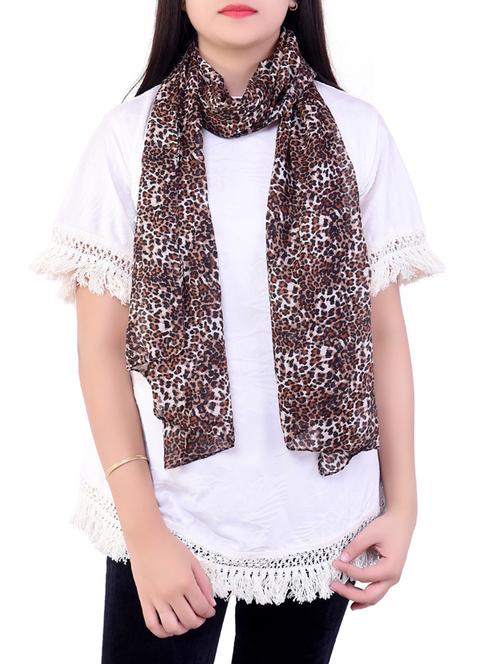 orange chiffon stole - 14496708 - Very Small Image - 1