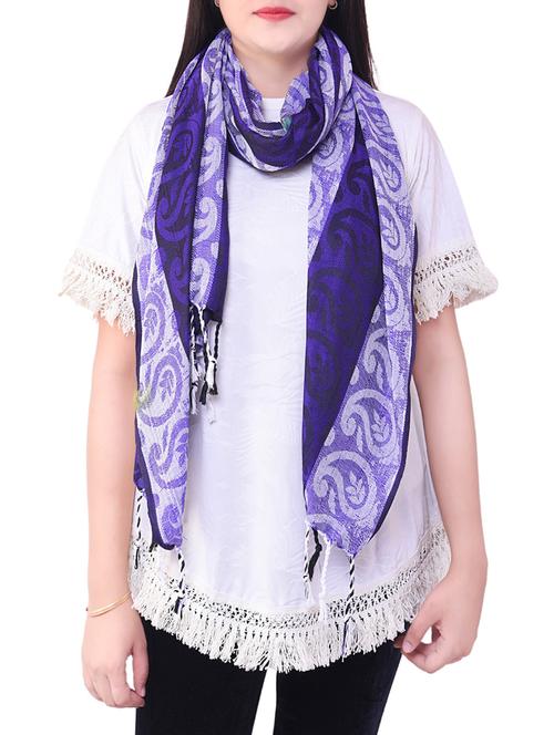 purple wool stole - 14496715 - Very Small Image - 1