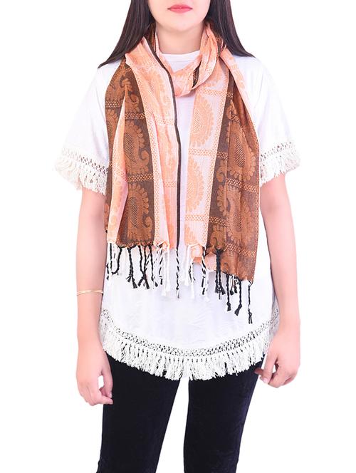 orange wool stole - 14496717 - Very Small Image - 1