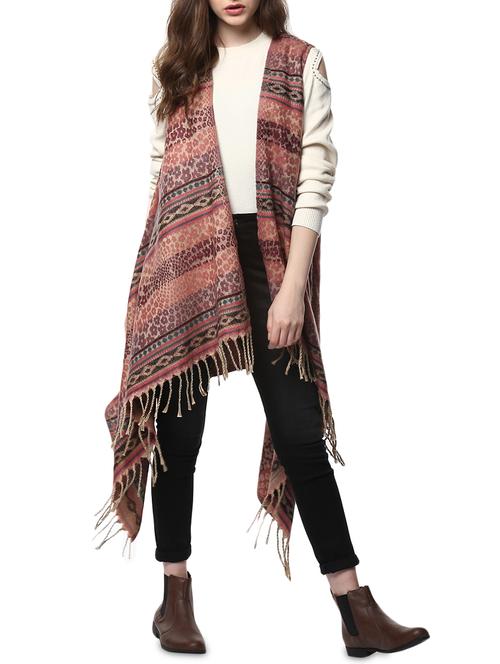 multi colored acrylic shrug - 14496787 - Standard Image - 1