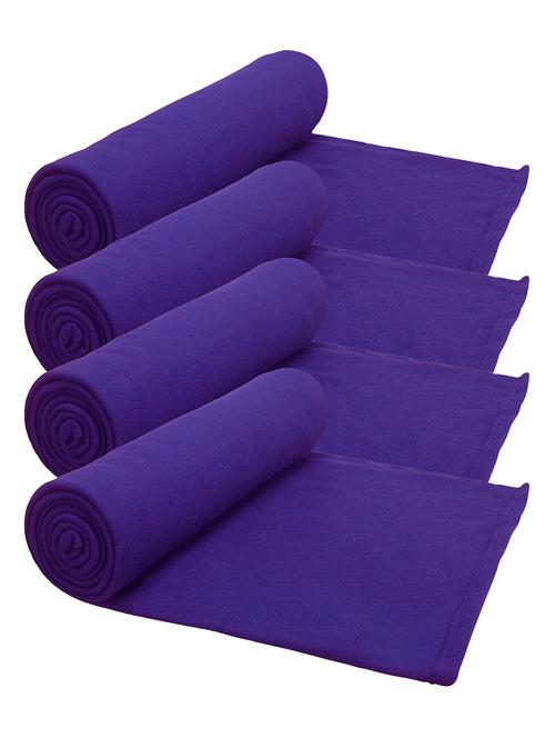 Set of 4 Purple AC Blanket - 14496996 - Very Small Image - 1