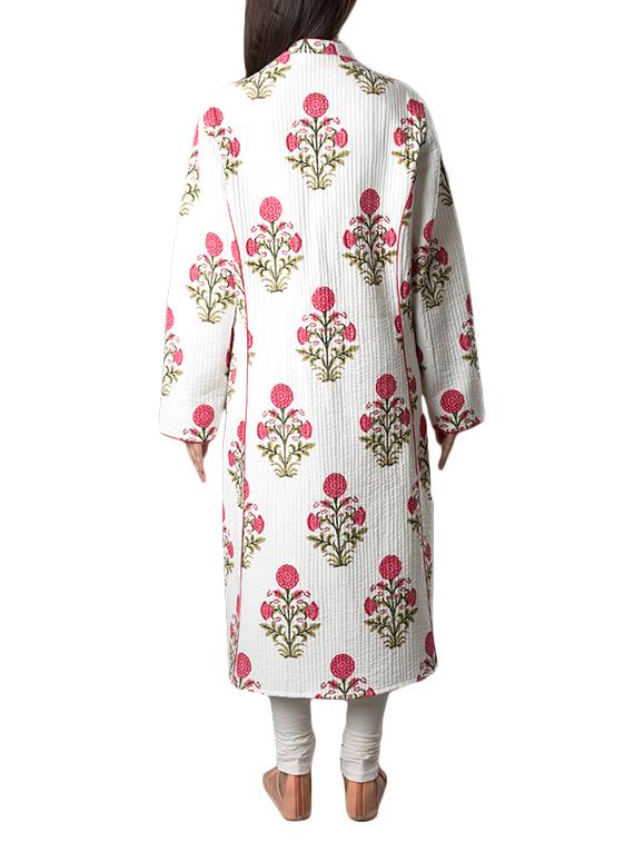 pink lemon white cotton quilted jacket - 14497008 - Zoom Image - 3