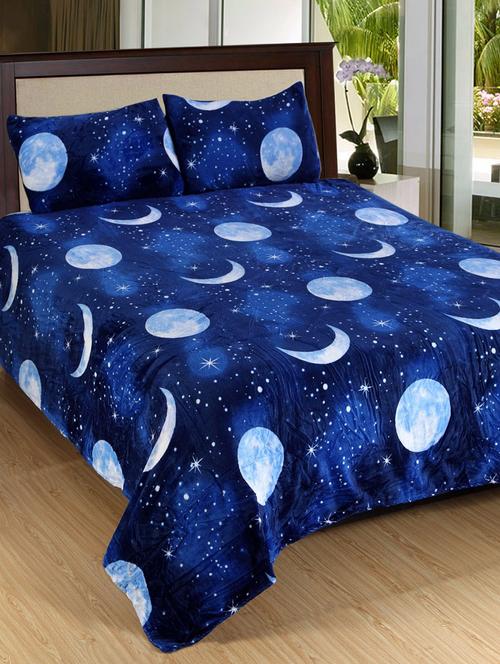 Warm Flano Bedsheet With 2 Pillow Covers - 14497210 - Very Small Image - 1
