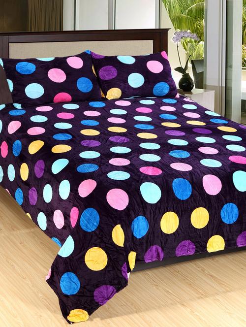 Warm Flano Bedsheet With 2 Pillow Covers - 14497221 - Very Small Image - 1
