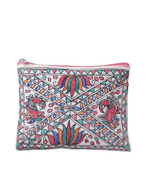 white cotton regular pouch - 14497323 - Very Small Image - 1