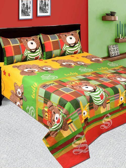 DOUBLE BED SHEET WITH 2 PILLOW COVERS - 14497597 - Very Small Image - 1