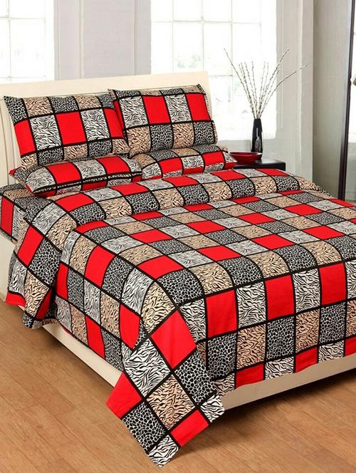 DOUBLE BED SHEET WITH 2 PILLOW COVERS - 14497598 - Very Small Image - 1