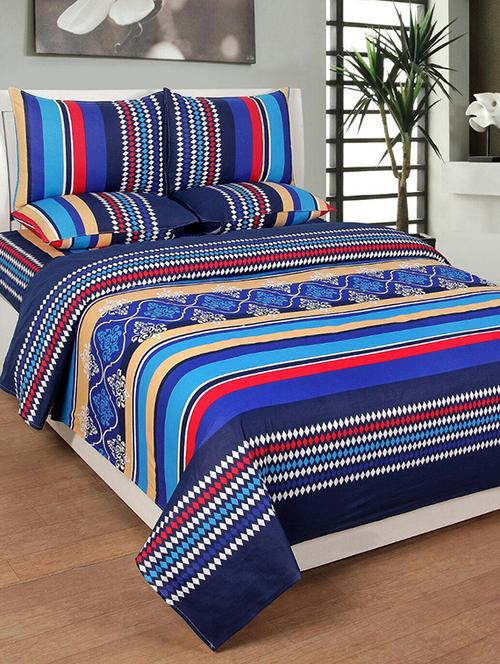 DOUBLE BED SHEET WITH 2 PILLOW COVERS - 14497611 - Very Small Image - 1