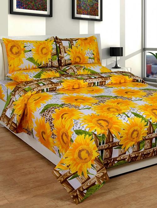 DOUBLE BED SHEET WITH 2 PILLOW COVERS - 14497623 - Very Small Image - 1