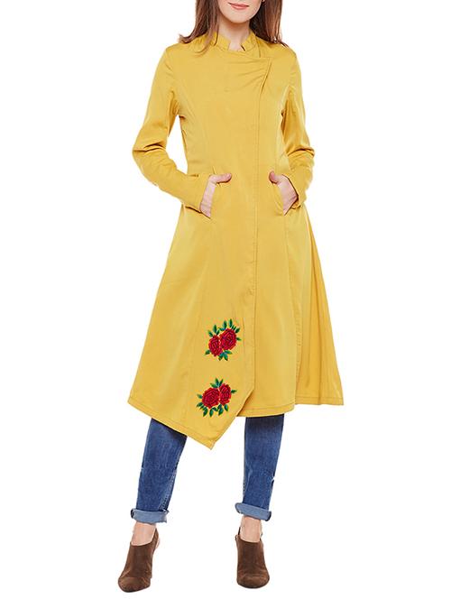 solid yellow unstructured jacket - 14497811 - Very Small Image - 1