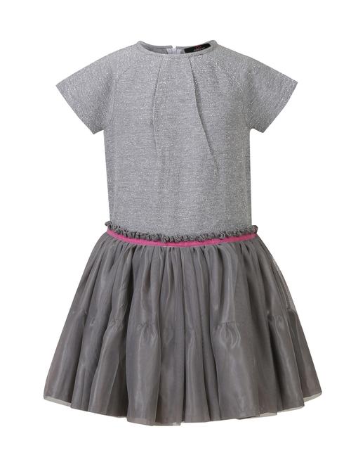 grey cotton frock - 14498048 - Standard Image - 1