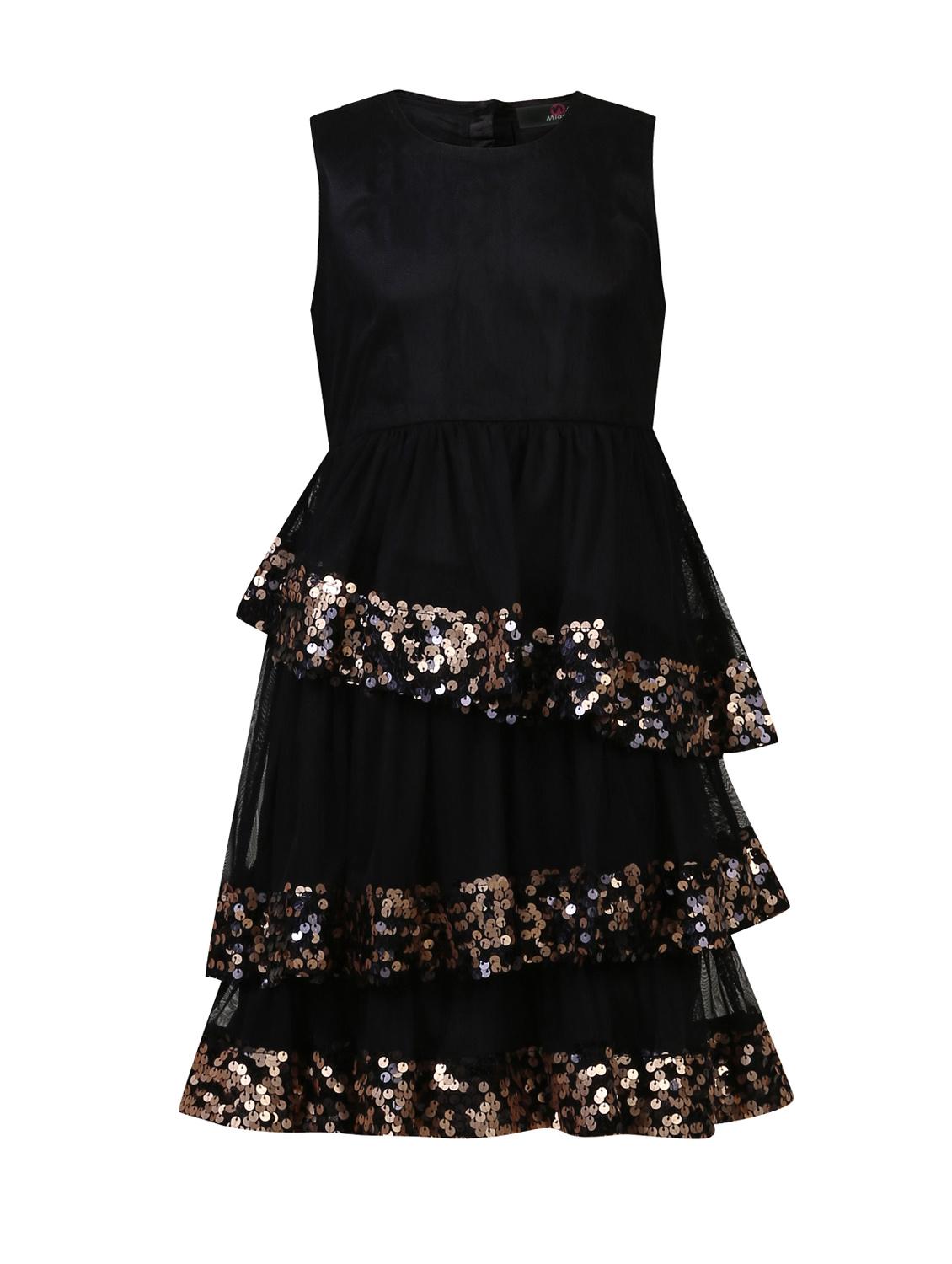 black polyester frock - 14498057 - Zoom Image - 1